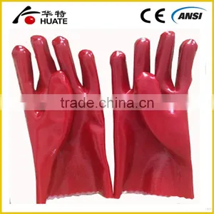 PVC Dipped Interlock Lining Open Cuff Gloves thumbnail-1