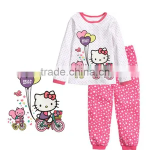 Baby Girls Hello Kitty Cartoon Sleepwear Wholesale thumbnail-1
