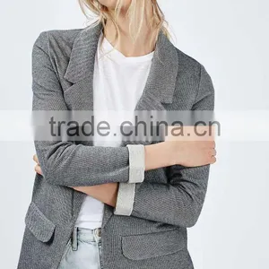 Latest Design Lady Blazer Boy Friend Jacket Women thumbnail-2