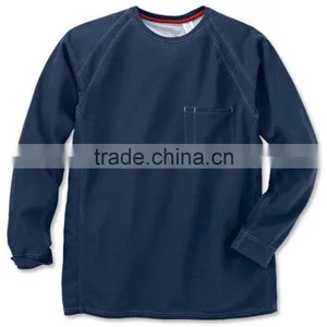 Custom Casual Streetwear Without Hood Design and 100%Cotton Material Printed Sweatshirt With Chest Pocket thumbnail-2