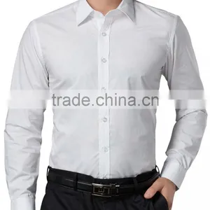 Man White Business Shirt Latest Shirt Designs For Men 2017 Formal Shirt thumbnail-1