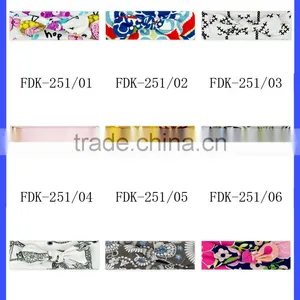 Korean Fancy OEM Service Lovely Style Knitted Pattern Printed Bow Custom Cotton Newborn Baby Headband Accessories thumbnail-5