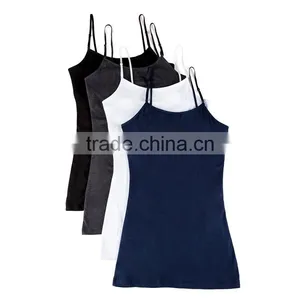Fashion Designer Custom Women Wholesale Seamless Plain White Tank Top thumbnail-6