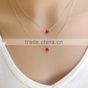 Light Weight Simple Gold Triangle Bar Pentagram Pendant Metal Infinity Women Layer in Necklace Fashion Jewelry Jewellry thumbnail-2