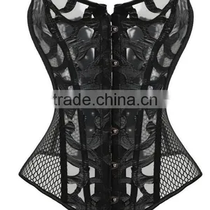 Instyles Delicious Burlesque Sexy Mesh Fully Boned Over-Bust Corset thumbnail-1
