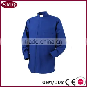 USA Hot Sale Custom Tab Collar Cotton/polyester Clergy Shirt thumbnail-5