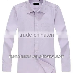 Latest Slim Fit Style 100%Cotton High Quality Peaked Collar Shirt for Men thumbnail-2