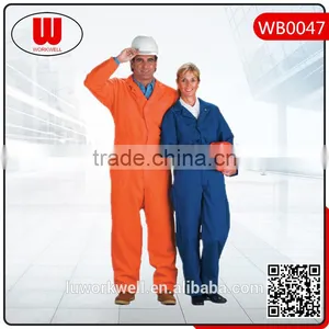 Royal Blue Orange Fireproof Oilproof Cotton Coverall thumbnail-1