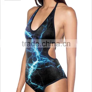 2017 Blue Celebrity One Piece Swimwear thumbnail-2