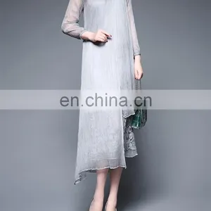Top Grade Newest Elegant Long Sleeve Dresses One Piece for Women thumbnail-3