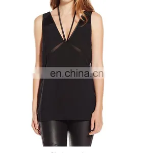Hot Sale Lady Shirts Sexy V-neck Blouse Tops thumbnail-1