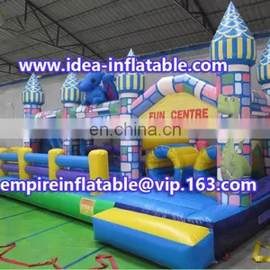 Castle Type Outdoor Inflatable Obstacles Combo Bouncy Castle ID-CB093 thumbnail-1