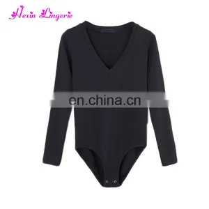 Latest Popular Winter Black Polyester Bodycon Women Custom Made Rompers Jumpsuits thumbnail-1