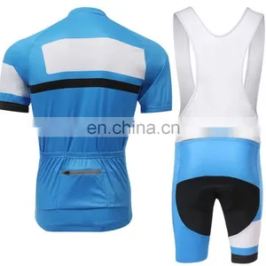 2015 Yihao Assurance Blue New Cycling Bike Short Sleeve Clothing Bicycle Sports Wear / Jersey / Bib Shorts Sets thumbnail-2