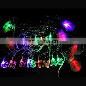 4m 20 LEDs Life Waterproof RGB Modeling String Lights Christmas Snowman Without End Joint and Controller, AC 110V-220V thumbnail-3