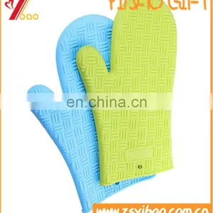 Customize Food-grade BBQ Heat Resistant Silicone Baking Gloves for Cooking thumbnail-3