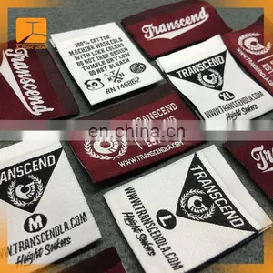 High Density! Custom Hem Woven Label,size Label for Clothing,woven Label Neck Tag thumbnail-5