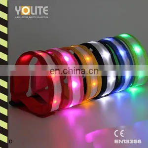 2016 Hot LED Light Armband Night Running Armband Flashing Reflective LED Safety Armband thumbnail-1