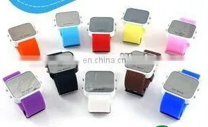 Mix Colors Mirror LED Digital Date Sport Watch Factory Derect Sal thumbnail-1
