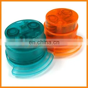 Colorful Plastic Staple-free Round Paper Stapler thumbnail-1