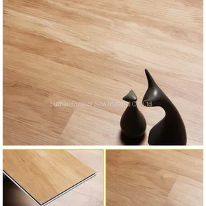 SPC Floor Vinyl Flooring Sheet Tiles Slotted Click Lock 3.2mm Thickness 0.15mm Wear Layer thumbnail-1