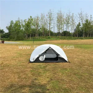 White Color One Man Field Tents Ultralight Double Layer Backpacking 1 Man Tent thumbnail-4