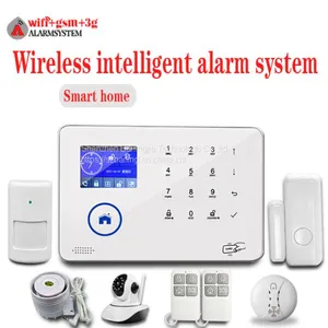 WIFI GSM Alarm System With 8 Kind of Language TFT Touch Screen 3G Security Alarm Android IOS App Support WIFI IP Camera thumbnail-1