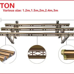 Wall Mounted Telescopic Push Clothes Drying Rack thumbnail-3