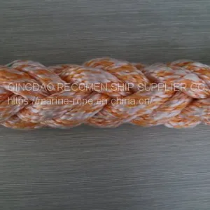 RECOMEN Hot Seller 8 Strand 30mm Polypropylene Mooring Rope Double Braided Rope Mooring 20 mm 22mm Mooring Rope thumbnail-3