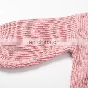Fashion Long Sleeve Winter Sweaters Mom and me Hand Knitted Sweaters thumbnail-3