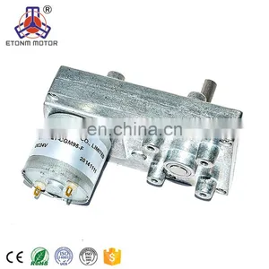 12v dc Gear Motors 60mm 24v Pig Rotisserie Dual Shafts Gear Motor With Encoder High Torque thumbnail-1