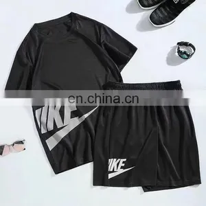 Summer Men Polyester Fiber Suit for Outdoor Running Wear Quick Dry thumbnail-4