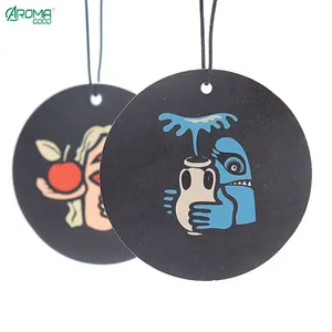 Long Lasting Smell Custom Hanging Paper Car Air Freshener thumbnail-1