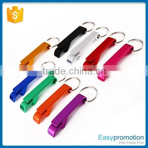 Wholesale Cany Color Aluminum Bottle Opener Keychains/custom Logo Key Ring thumbnail-1