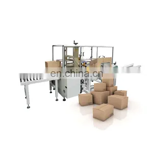 Automatic Cardboard Carton Forming Machine With Bottom Sealing Case Erector thumbnail-1