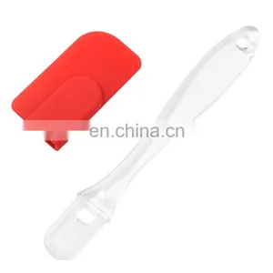 Easy to Clean and Reusable Silicone Spatula With Plastic Handle thumbnail-1