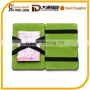 Promotional Gift Synthetic Faux Leather Slim PU Wallet Custom Magic Wallet thumbnail-1