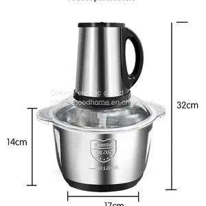 New Kitchen Home Power 5L Stainless Steel Meat Mincer Garlic Shredder（Wechat:13510231336） thumbnail-2