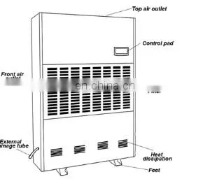 HIROSS Wholesale High Quality Dehumidifier Industrial Machine For Basements Deshumidificateur thumbnail-5
