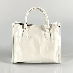Cheap Wholesale Simple Alligator Print Tote Bag Large Capacity Shoulder Bag thumbnail-2