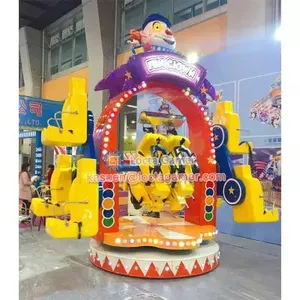 Guangdong Zhongshan Tai Le Amusement Children's Machinery Category Tumbling up and Down Happy Circus Red Purple Two Clown Rotation thumbnail-2
