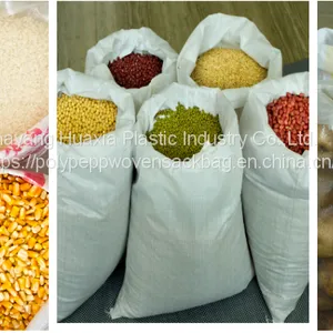 China Custom Printing pp Woven Packing Rice Empty Sack Bag for Sale thumbnail-1