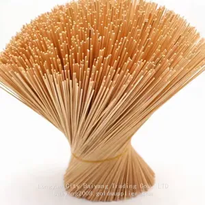 Wholesale Custom Natural Unscented Agarbatti Bamboo Stick Sticks Incense Agarbatti Making Bamboo Skewer thumbnail-5