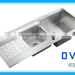 Double Drainer Stainless Steel Kitchen Sink RTS 201B-2 thumbnail-1
