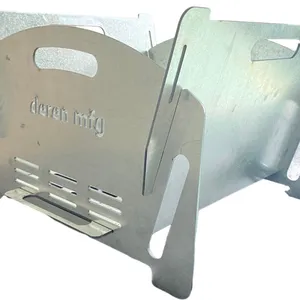 Portable Charcoal Camping Stove & BBQ Grill | Steel Charcoal Fire Pit & Fire Place thumbnail-4