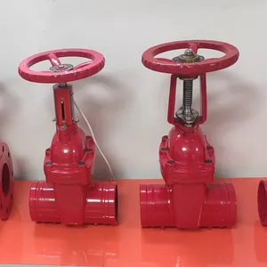 Hot Selling ANSI AWWA C515 Z45X-16 Manual Dark Wedge Cast Iron Soft Seal Fire Gate Valve Fire Signal Resilient Seat Valve thumbnail-6