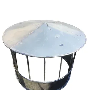 Cattle Round Bale Feeder With Cover Roof and Waterproof Horse Hay Feeder thumbnail-2