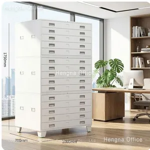 A0 Flat File Cabinet 5 Drawer Steel — Shipyard and Factory Blueprint Filing, Stackable Modular Unit thumbnail-1