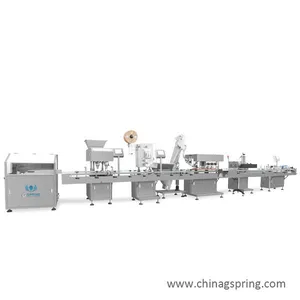 Medium Speed Automatic Liquid Bottling Production Line Filling Capping Labeling Machine thumbnail-3