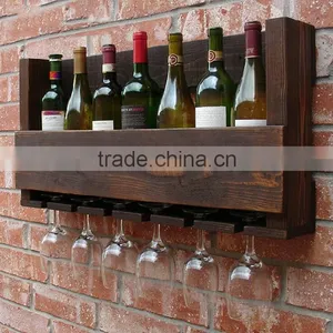 Storage Wooden Wine Rack, Wine Display Shelf, Wholesale Wall Wine Rack thumbnail-1